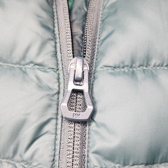 Helly Hansen Verglas Down Puffer Jacket Womens Large Green Gorpcore Ski Hiking - Picture 12 of 15